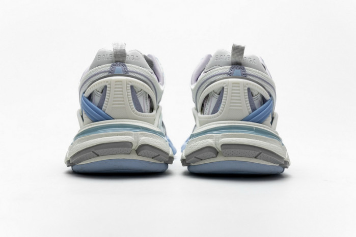 belanciaga Track 2 Sneaker White Light Blue 568615 W2GN3 9045