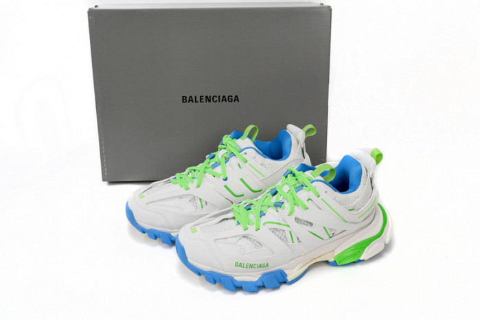 Ba*len*cia*ga tess s.green, white, and blue 542436 w2bc3 0285