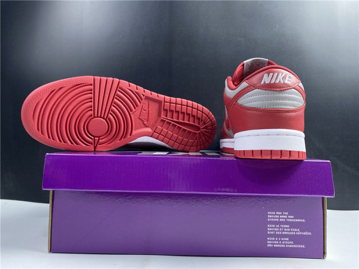 nike dunk low retro medium grey varsity red unlv (2021) dd1391-002