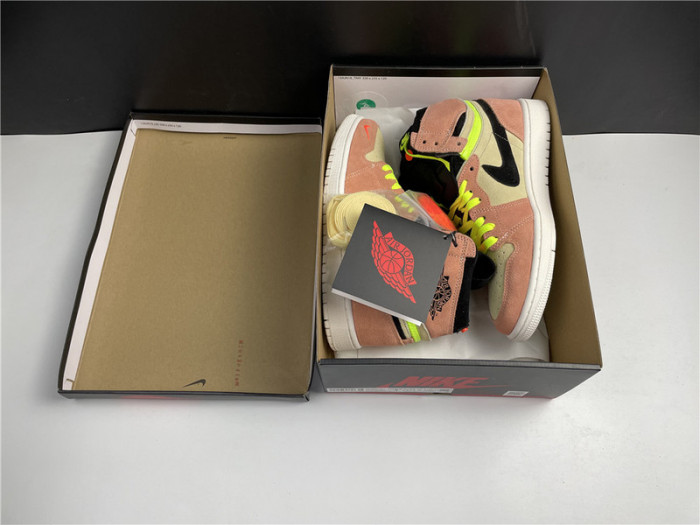air jordan 1 high switch peach cw6576-800