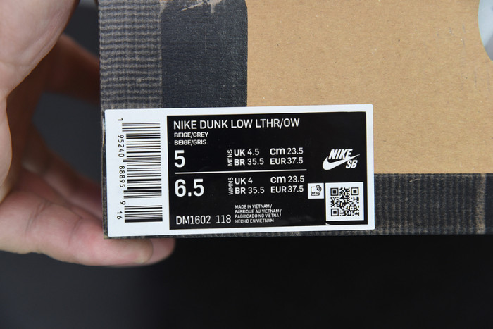 ow x dunk low 