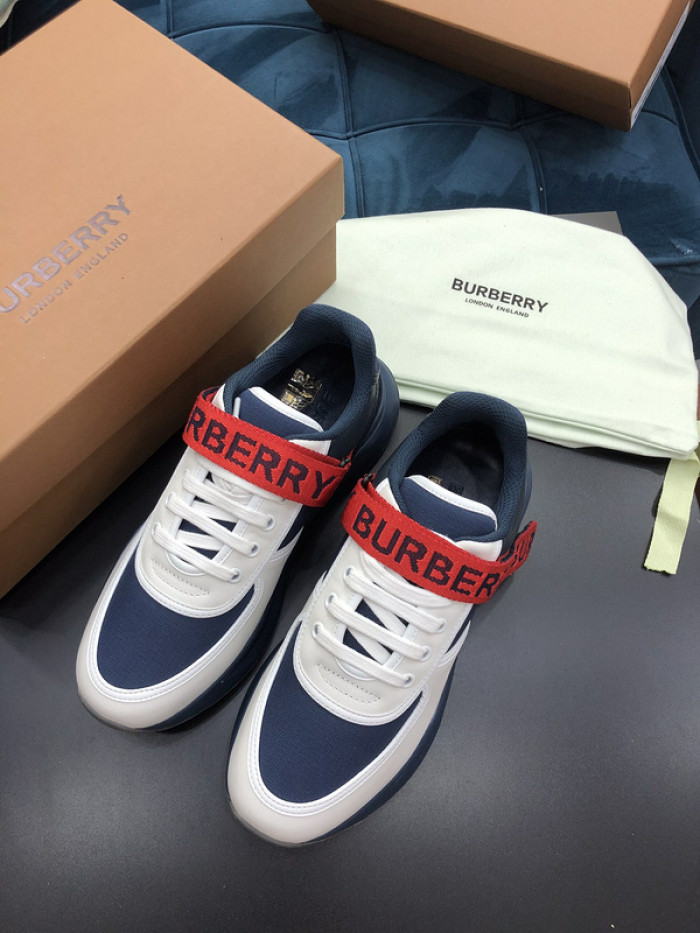 Bur*berry Vintage Check, Leather and Mesh Sneakers
