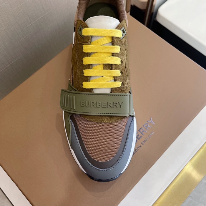 Bur*berry Vintage Check, Leather and Mesh Sneakers