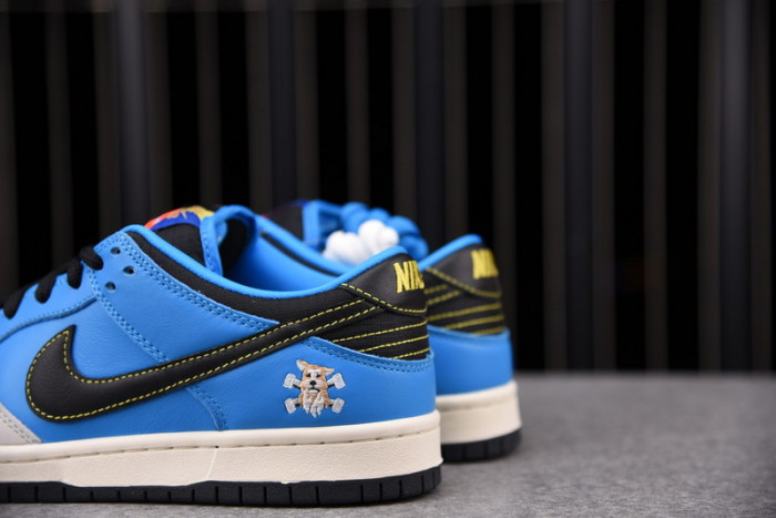instant skateboards x nike sb dunk low shoes cz5128-400