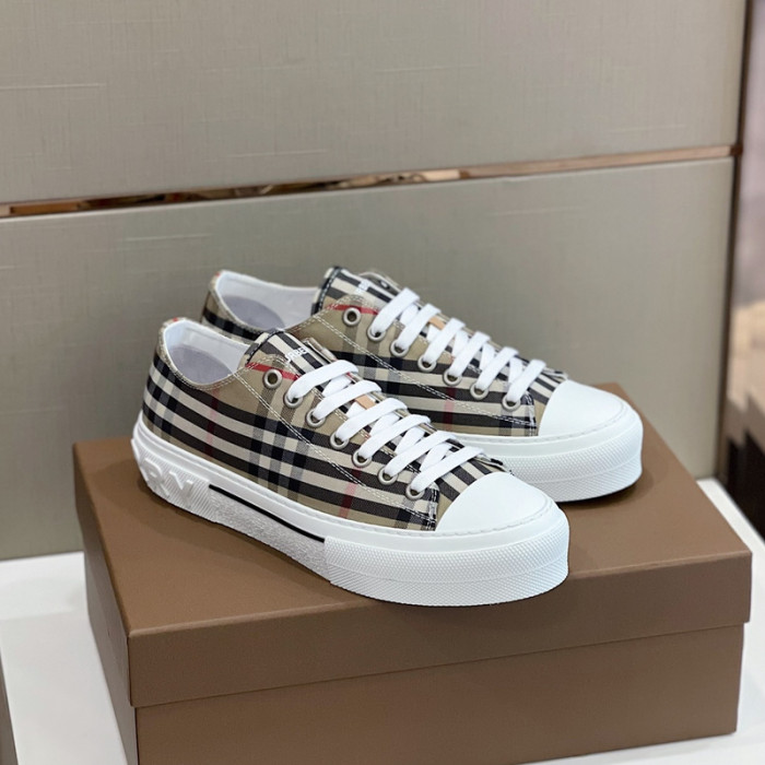 Bur*berry Vintage Check Cotton Sneakers